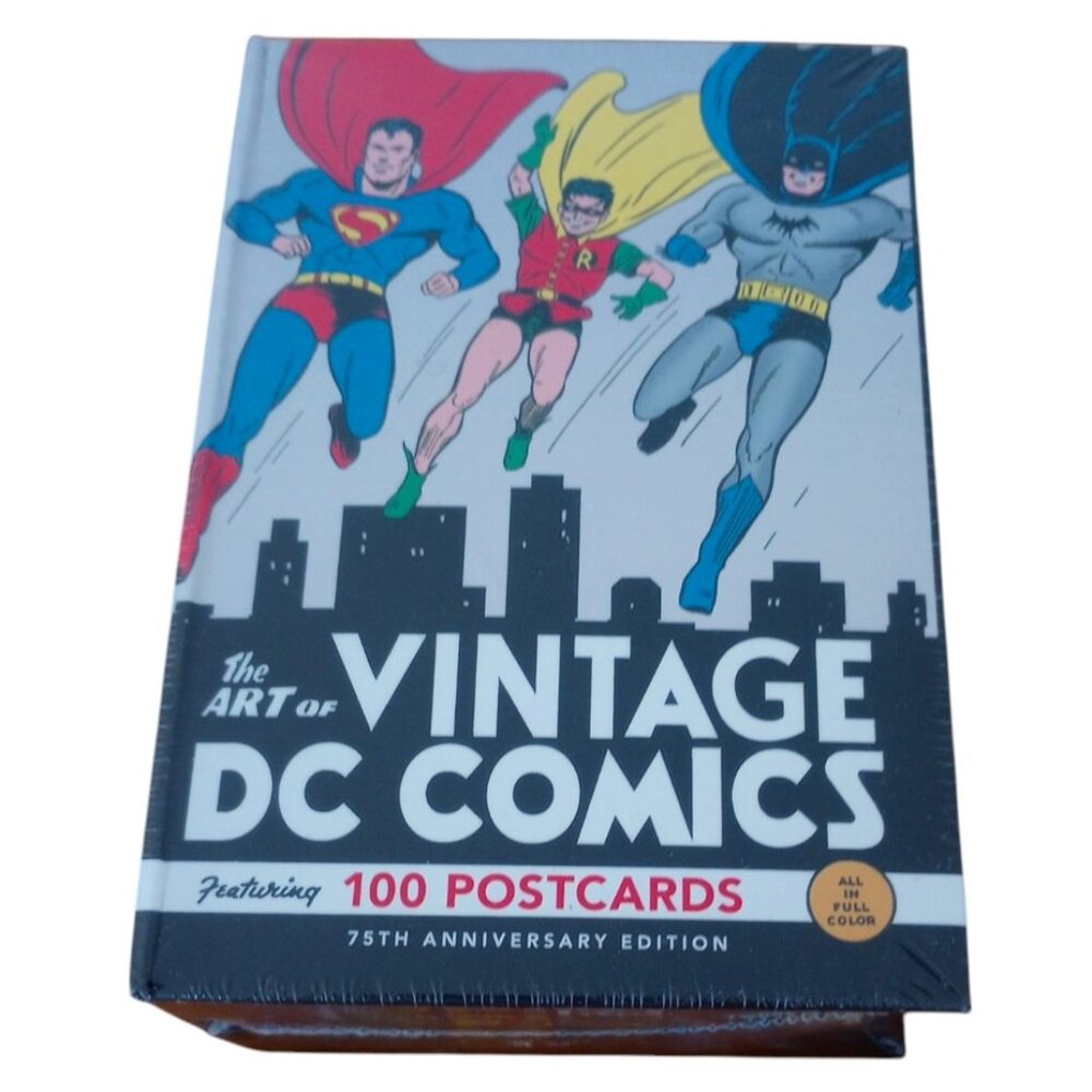 The art of Vintage DC Comics 100 postcards, 75th anniversary edition -New sealed